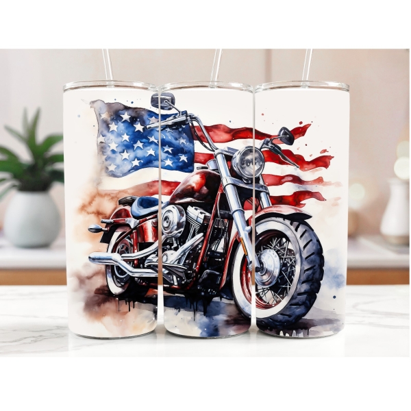 20 oz cup with motorcycle 4